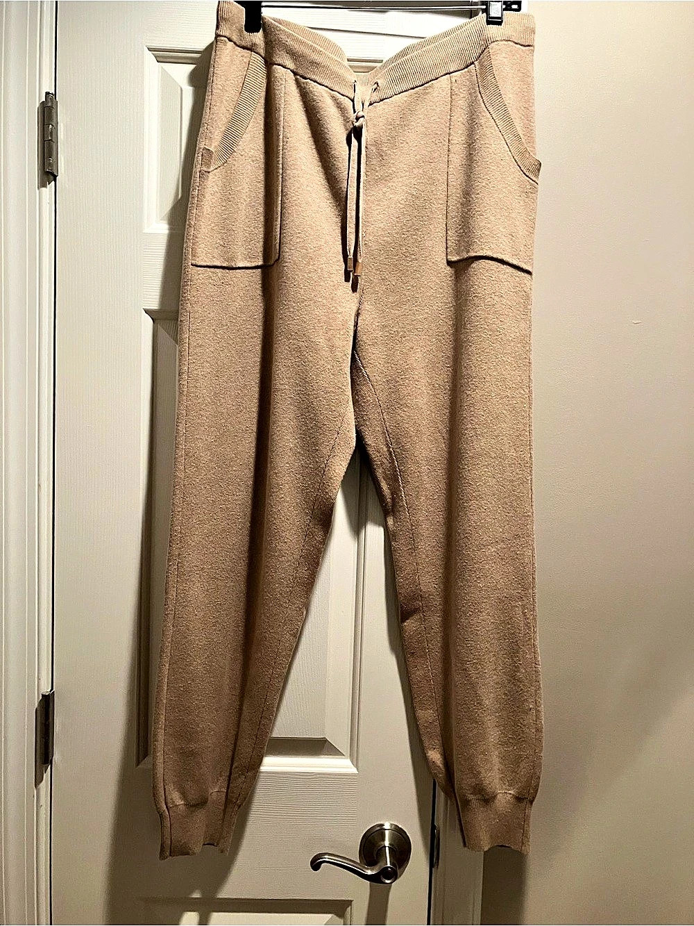 Chico's Zenergy Cotton Cashmere Jogger Pants Camel